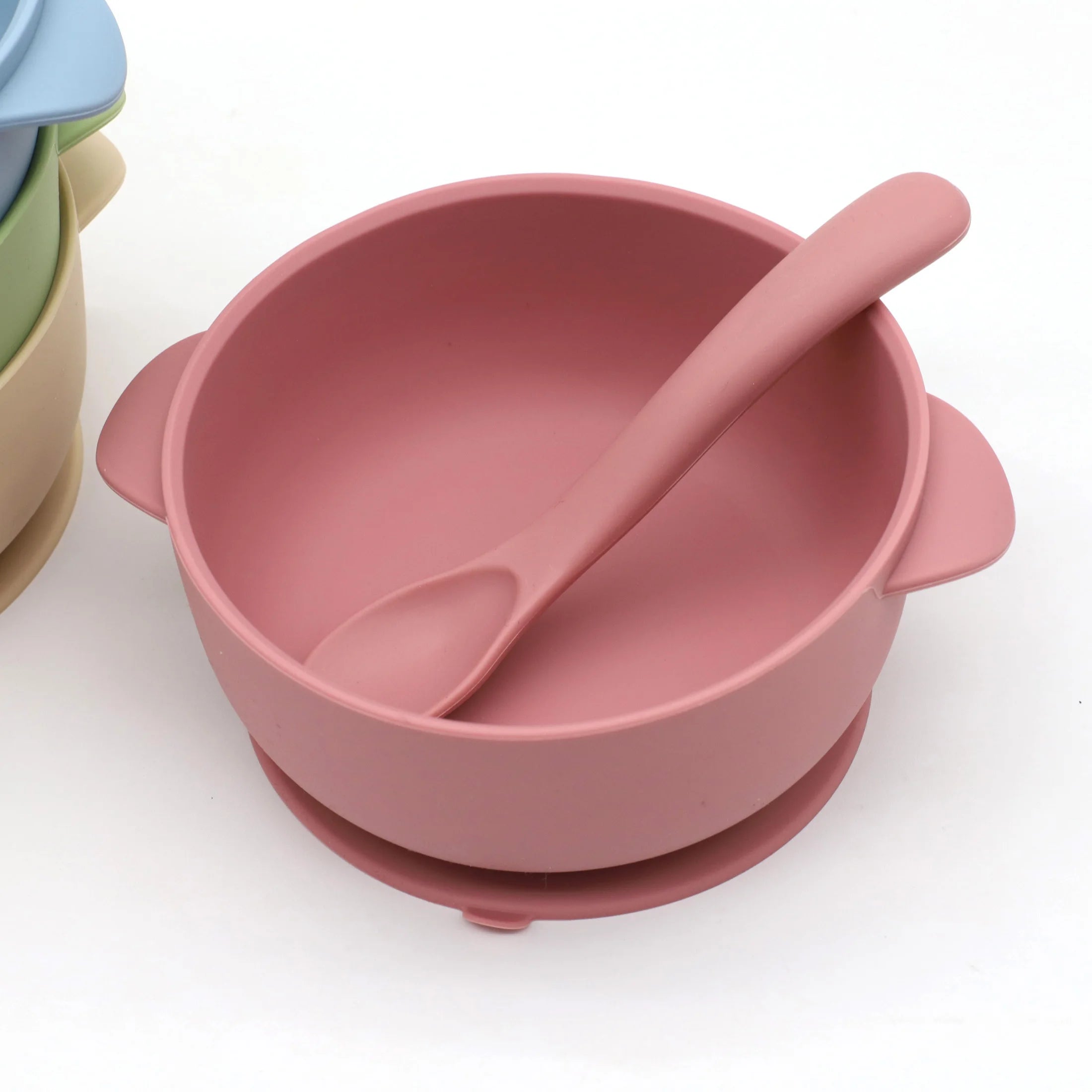Silicone Suction Bowl & Spoon Set