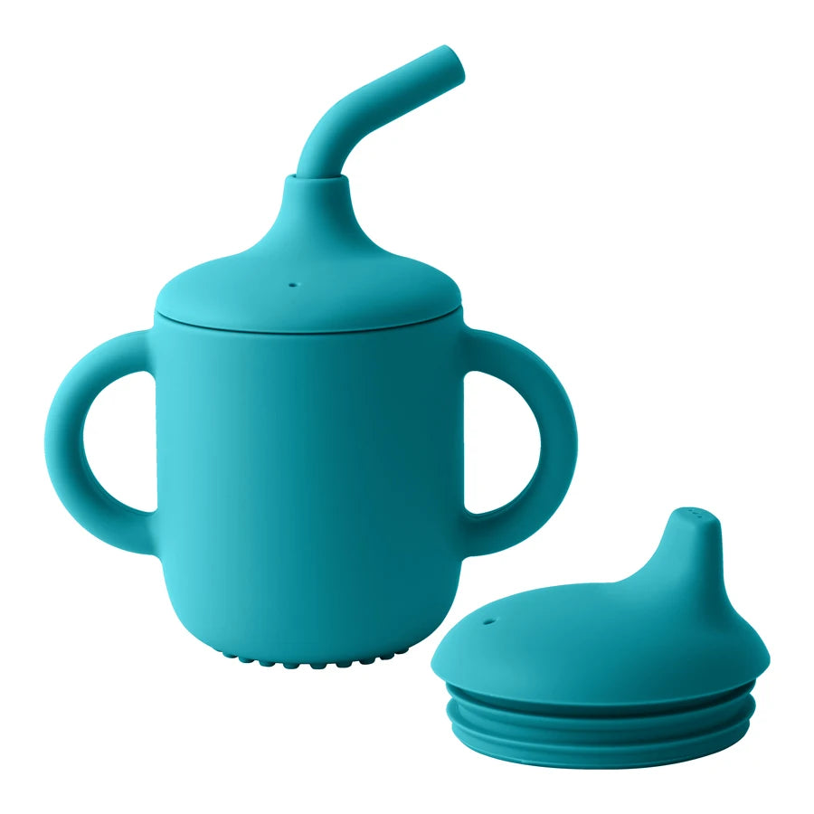 2-in-1 Silicone Snack & Straw Cup