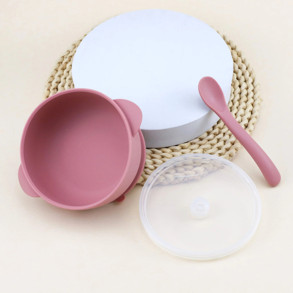 Silicone Suction Bowl & Spoon Set