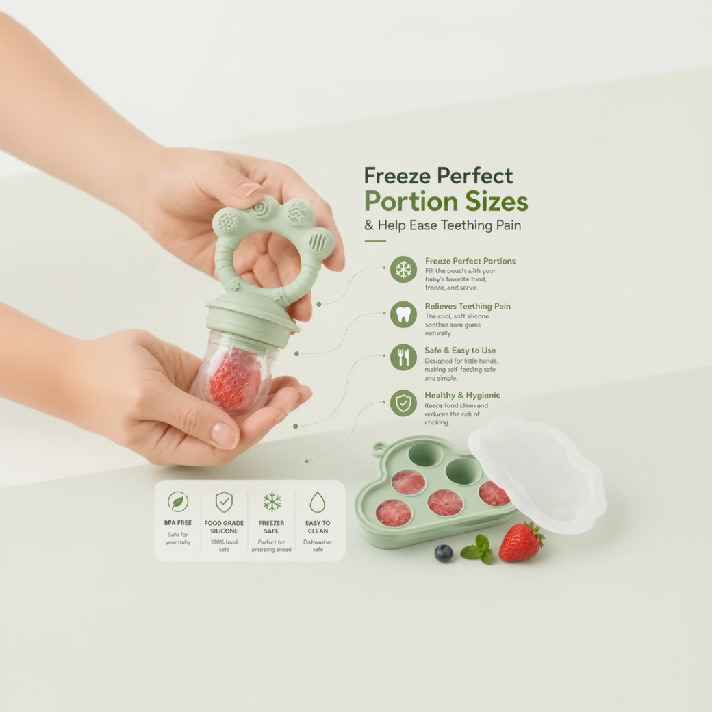 Baby Fruit Feeder & Freezer Tray Set